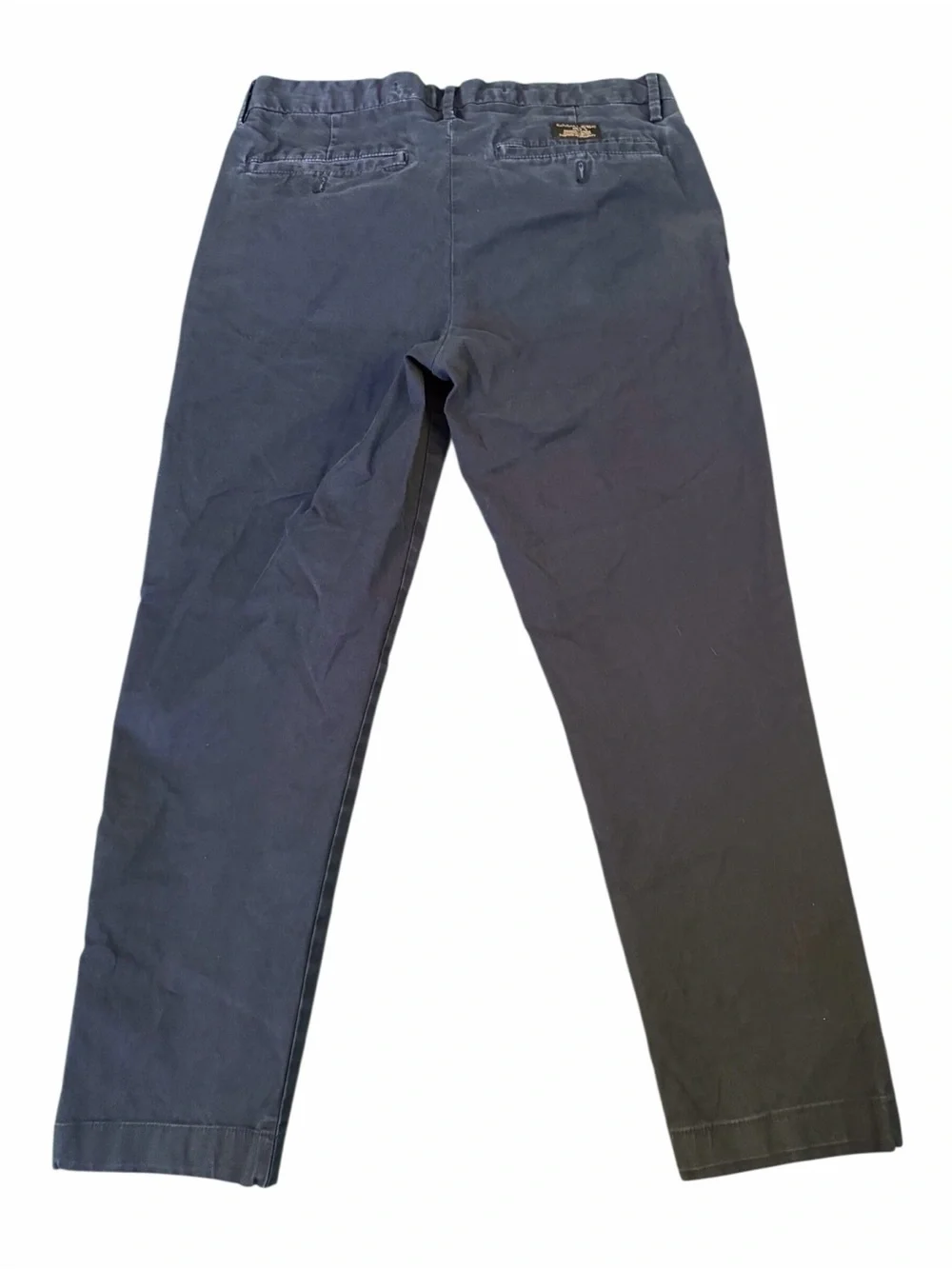 Banana Republic Factory Lived-In Chino Skinny Fit Pants Men’s 31x30 Navy Stretch